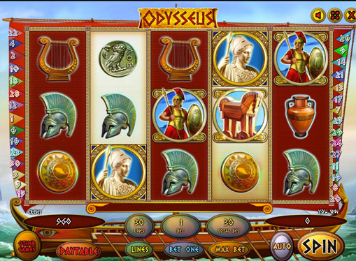 Odysseusお金を得るためにスロットをオンラインでプレイ