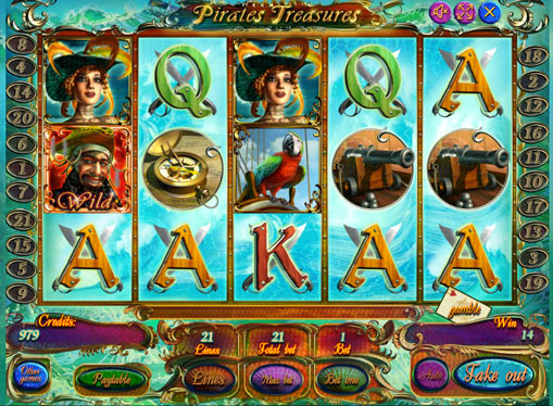 Pirates Treasuresお金を得るためにスロットをオンラインでプレイ