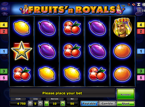 Fruits'n Royals Deluxeオンラインプレイスロット